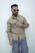 Casual Gucci Khaki Shirt CS-4122
