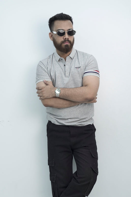 Thobes Button Ash Polo Shirt PS-0324