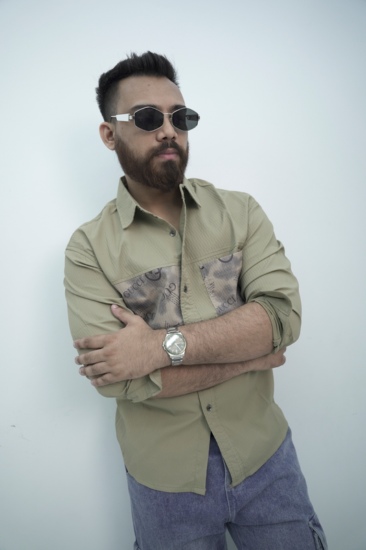 Casual Gucci Khaki Shirt CS-4122