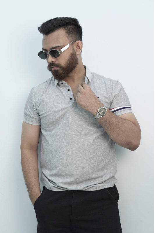Thobes Button Ash Polo Shirt PS-0324