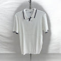 GB. Trophy Neck White Polo Shirt PS-4357 (S-2XL)