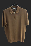 GB. Gentry Zip Brown Polo Shirt PS