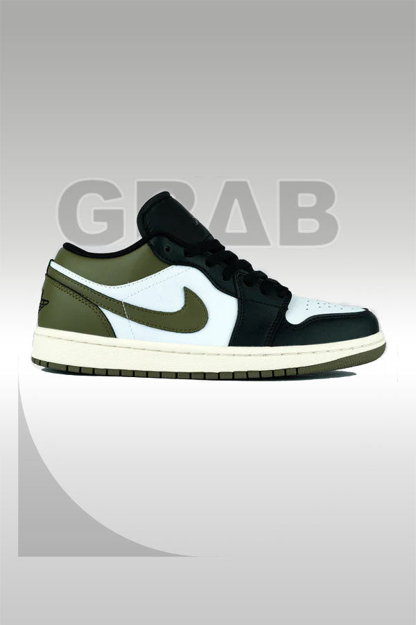 Jordan 1 Low Black Toe Medium olive 1:1